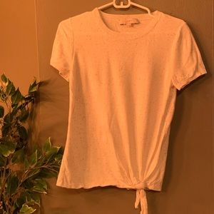 Loft cream confetti blouse